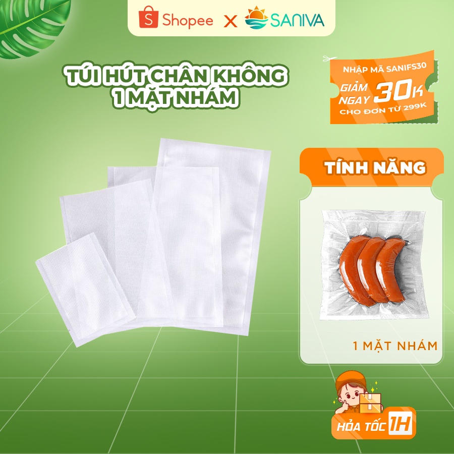 Túi Hút Chân Không Cho Máy Hút Chân Không Bảo Quản Thực Phẩm Kích Thước 15x25cm