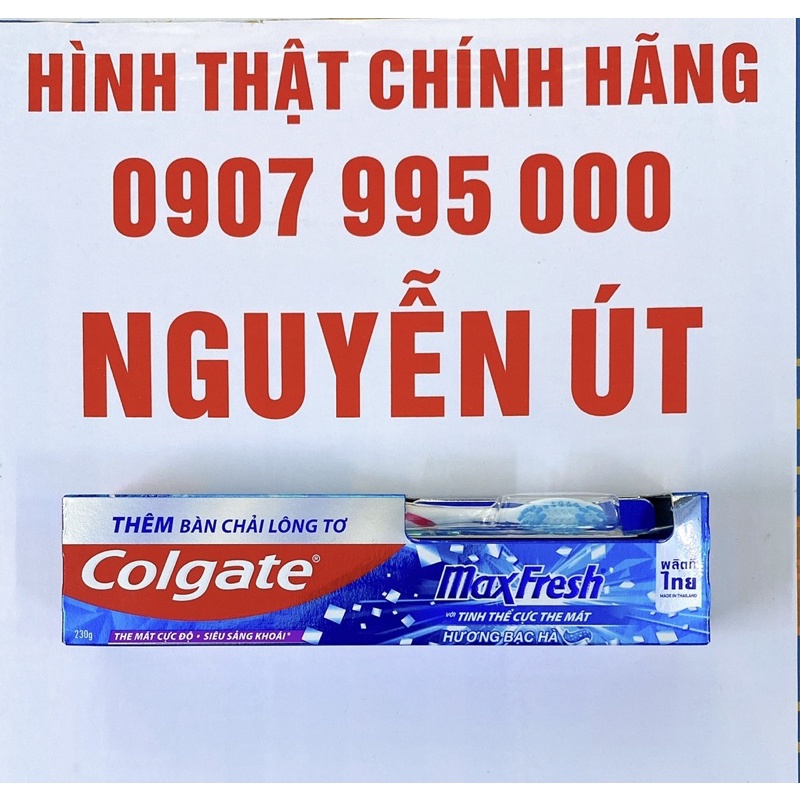 Kem đánh răng colgate maxfresh 230g tặng bàn chãi