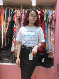 combo váy và áo phông