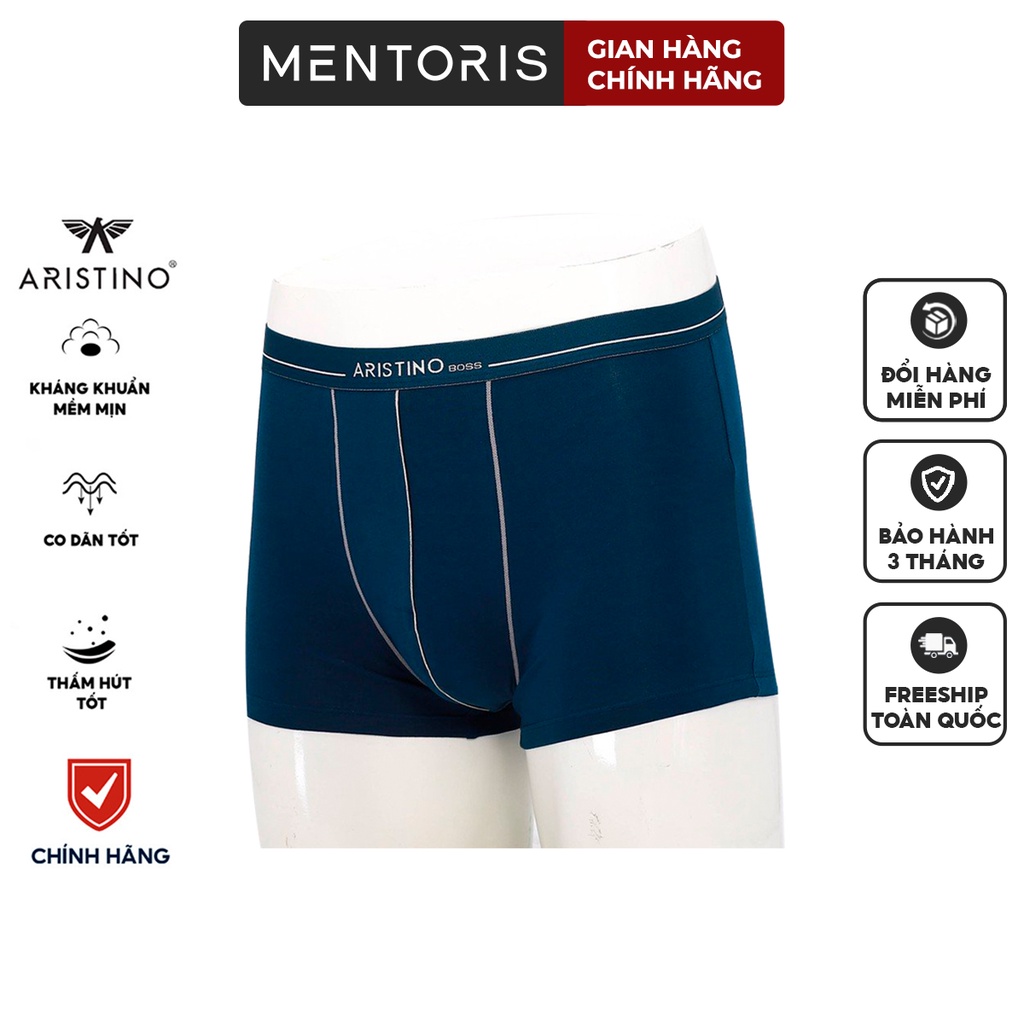 Quần lót Boxer nam ARISTINO vải Cotton tự nhiên 100% thoáng khí, Co giãn thoải mái ABX1615