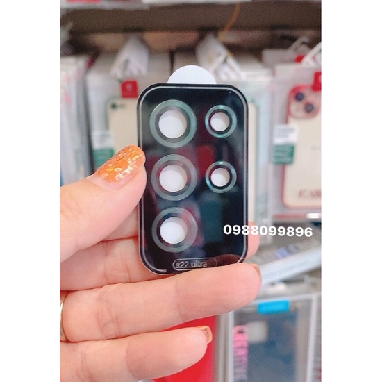 Kính bảo vệ camera dời từng mắt trơn S22 ultra/S23 Ultra