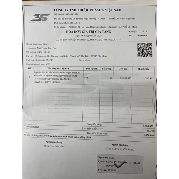 [Nhiều loại] 1 bộ kit test nhanh Covid 19 [Sars - CoV - 2 Antigen Test] (covit)