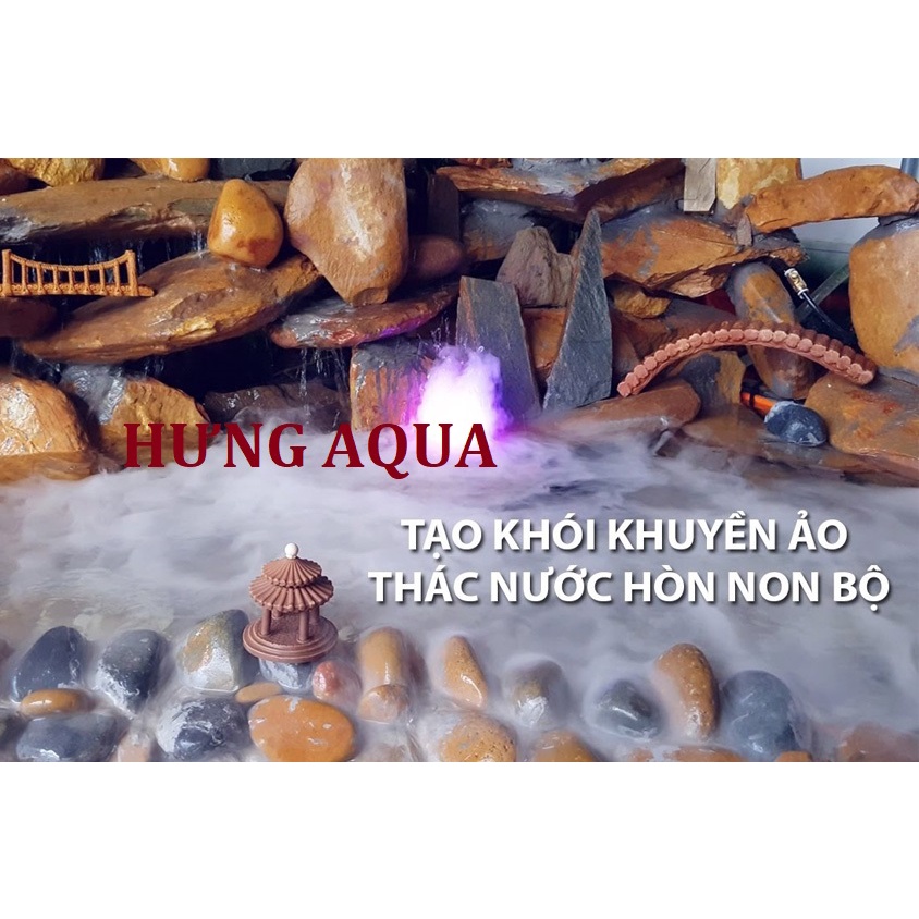Máy tạo khói, sương Humidifier cho hòn non bộ, hồ bán cạn, bể thủy sinh, tạo khói khỏe có đèn