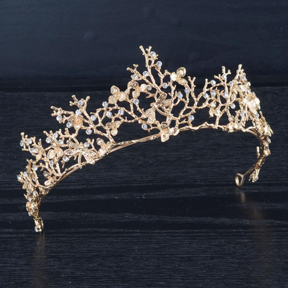 Vương Miện Cài Tóc Cô Dâu Hình Chuồn Chuồn|Băng Đô Cài Tóc Màu Sắc Cho Cô Dâu|Phụ Kiện Tóc Giả