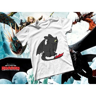 Áo thun Cotton Unisex - Movie - How To Train Your Dragon - Răng sún tranh vẽ