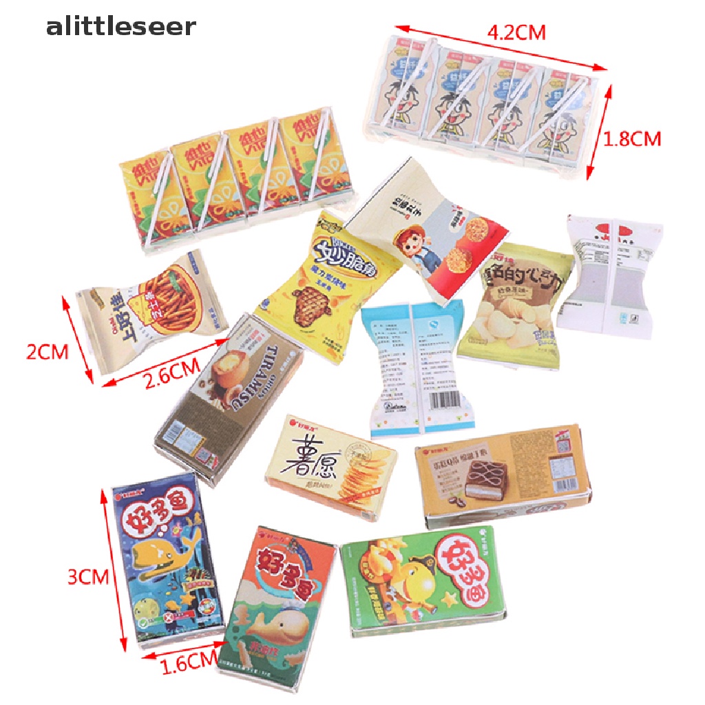 Mô Hình Thức Ăn Siêu Thị Trang Trí Nhà Búp Bê Tỉ Lệ 1: 12