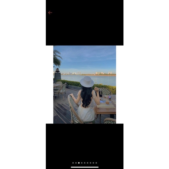 Đầm 2 dây hở 1 dây lưng sexy có mút l