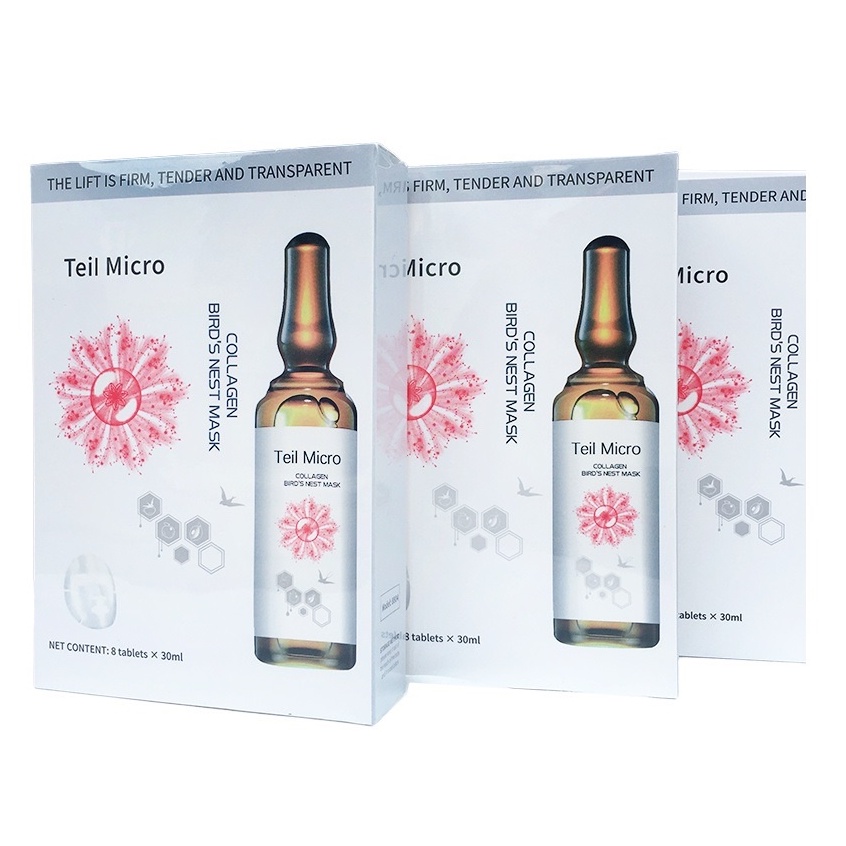 Hộp 8 Mặt Nạ Collagen Yến Teil Micro