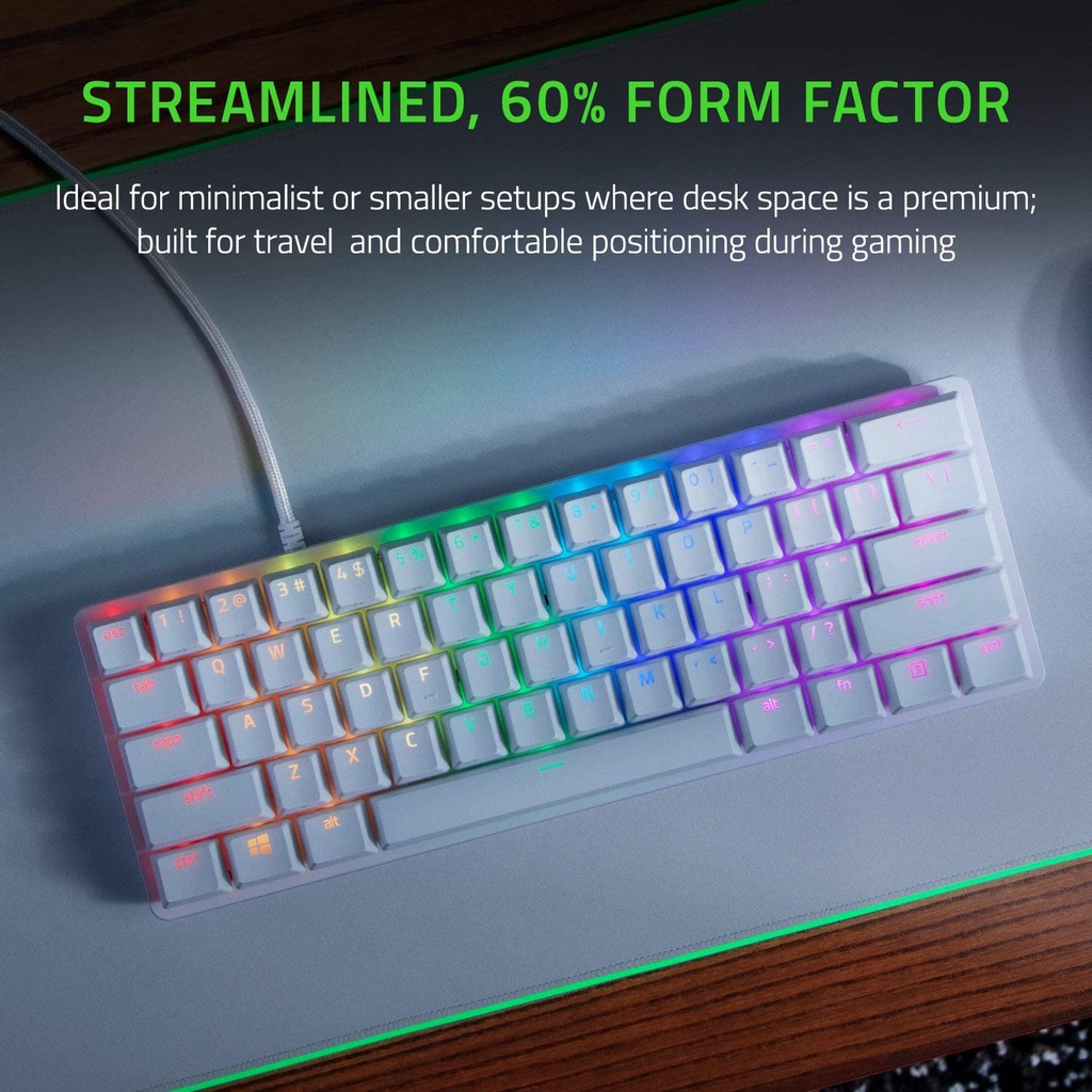 Bàn phím cơ Razer Huntsman Mini Mercury new seal 100% - Bảo Hành 24 Tháng