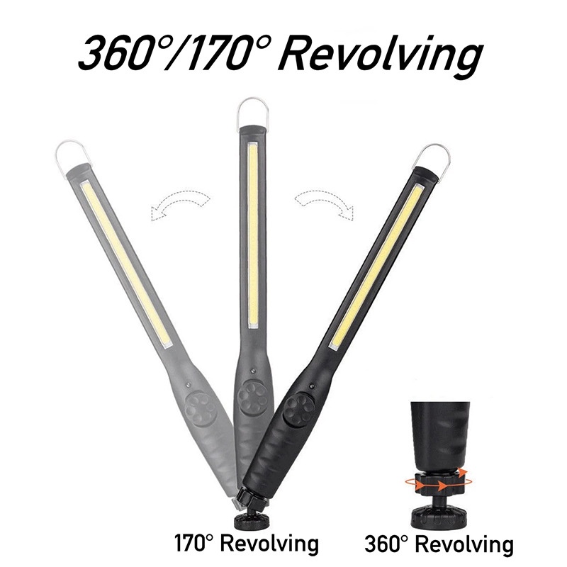 Đèn LED nam châm sạc USB xoay 360 độ tiện dụng cho xe hơi