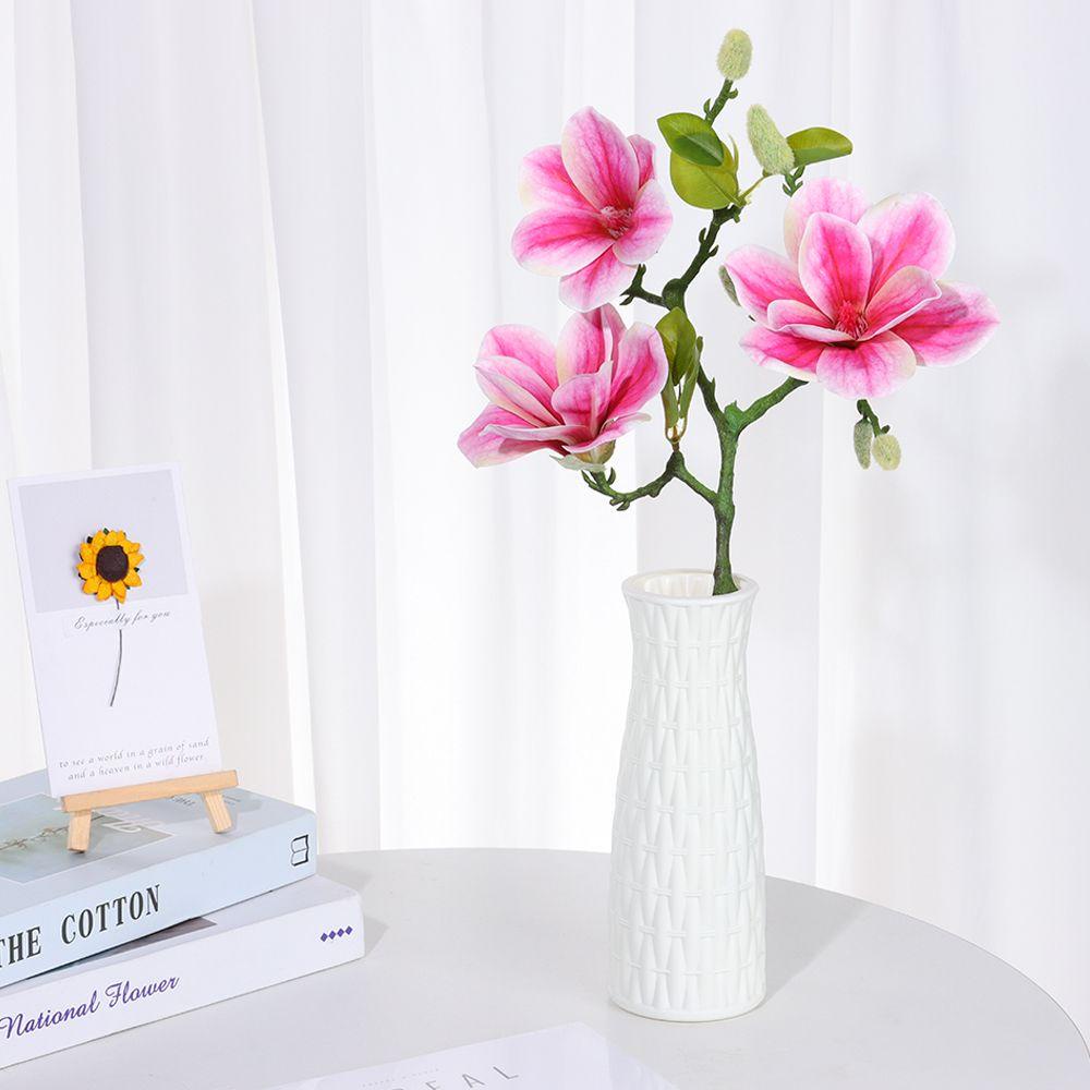 Nhánh Hoa Đào Giả 3 Nhánh Dùng Trang Trí Tiệc Cưới