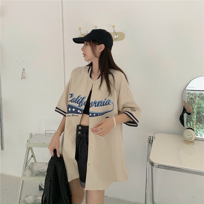 [Mã FAMARAL1 giảm 10K đơn 50K] Áo sơ mi Cali 85 Nữ [ FREESIZE ]  Áo Chất thô lụa unisex dày dặn phong cách Ulzzang