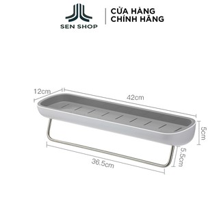 Kệ nhà tắm để đồ đa năng ECOCO cao cấp không cần khoan tường 9376