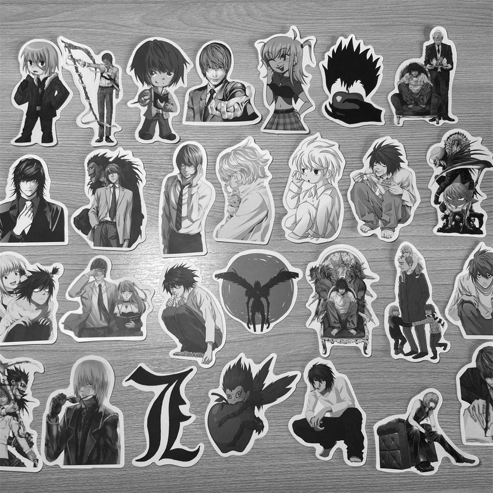 PEWANY Sticker Anime DEATH NOTE Chống Thấm Nước Đa Năng Dán Trang Trí Xe Hơi / Ván Trượt / Laptop