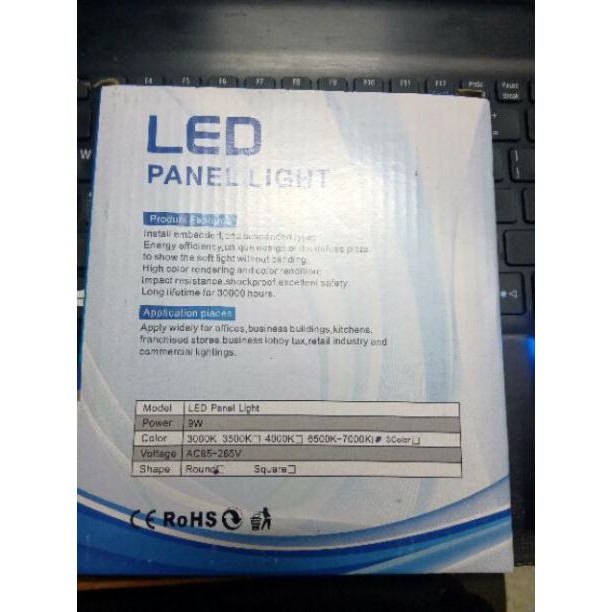 [GIÁ RẺ] Led Âm Trần (Led Panel Light) 9w 7000k Ánh sáng Trắng. Siêu Mỏng.