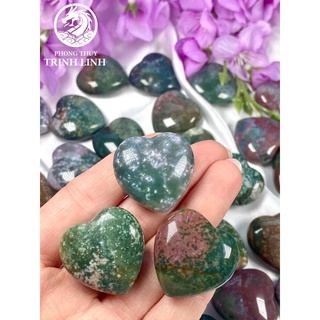 Đá hình trái tim Ocean Jasper mang năng lượng tích cực