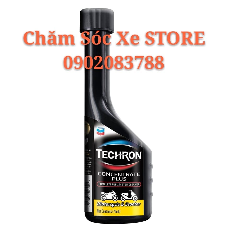 2 Chai Dung Dịch Làm Sạch Động Cơ Xe Máy Caltex Techron Concentrate Plus 75ml