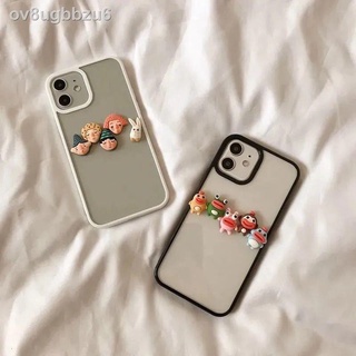[Siêu Hot] ✥❃Candy Color Ba chiều Doll Xr Apple 11promax Phone Case iPhonexs Silicone 78Plus Soft 12