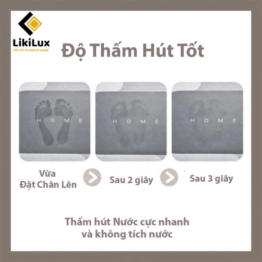 (giá sỉ)Thảm Hút Nước Siêu Thấm - Thảm Lau Chân Siêu Mềm Siêu Dày, Siêu Thấm Nước Chất Liệu Chống Trượt