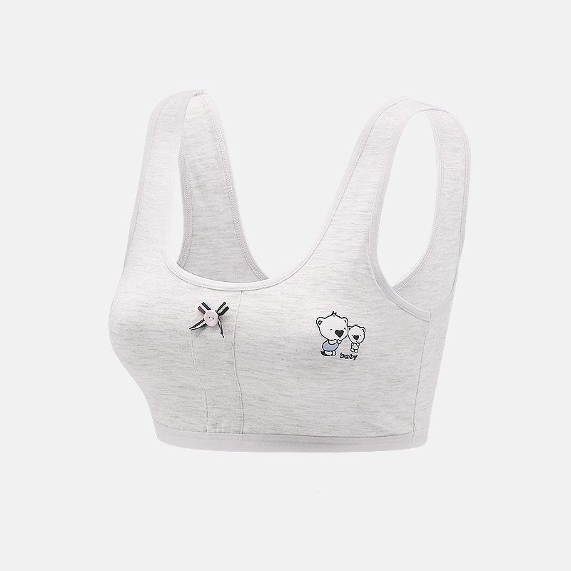 Áo ngực họa tiết gấu đính nơ theo phong cách thể thao xinh xắn dành cho nữ | BigBuy360 - bigbuy360.vn