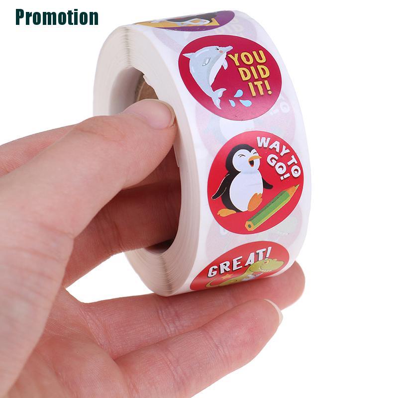 Cuộn 500 miếng dán hình động vật dễ thương dành cho trang trí
