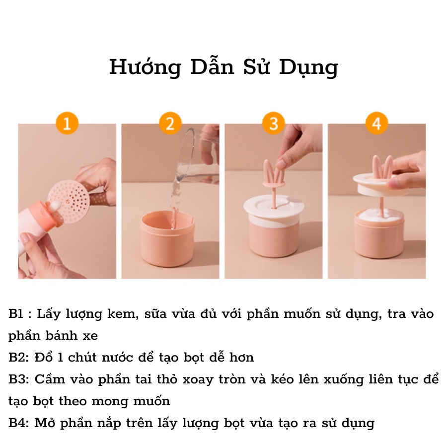 Cốc Tạo Bọt Sữa Rửa Mặt Thông Minh Giúp Làm Sạch Tốt Hơn Bề Mặt Da Cực Dễ Thương