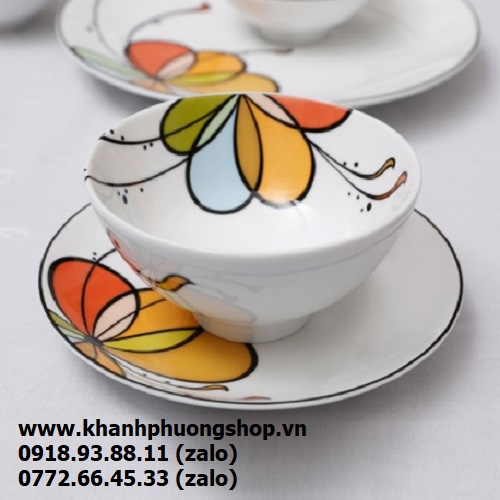 Bộ chén tô dĩa sứ Minh Long Daisy Bóng Bay các size nhỏ - bộ chén tô dĩa sứ Minh Long Bóng Bay