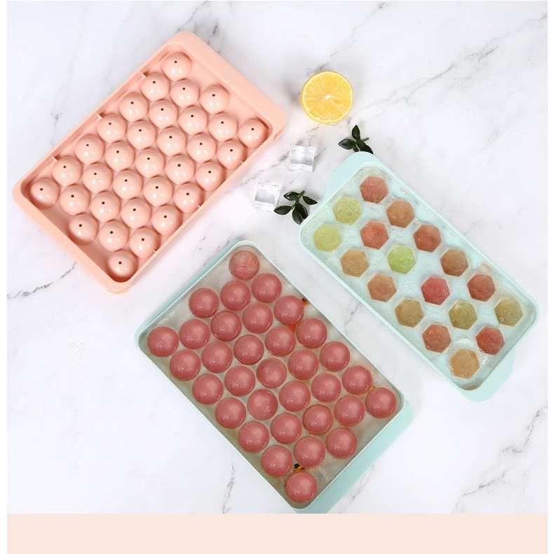 Khay đá viên tròn 33 ô cao cấp