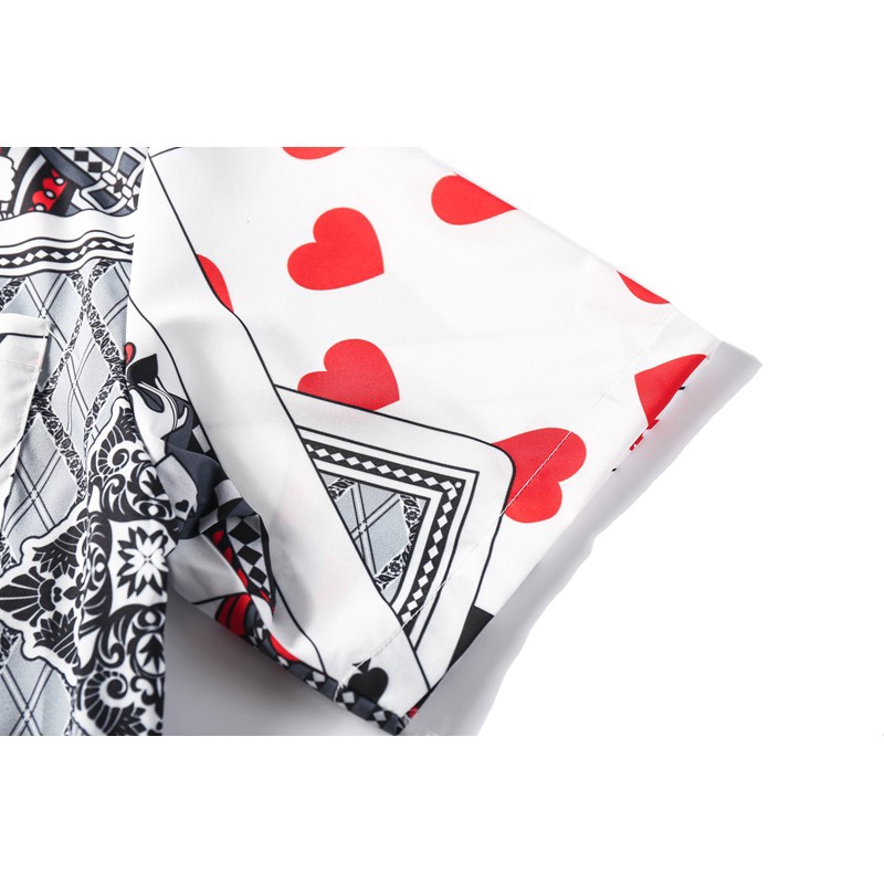 Áo sơ mi tay ngắn in hình thời trang phong cách dành cho nam