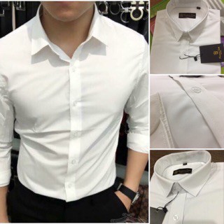 Áo Sơ Mi Nam Kiểu Dáng Dài Tay Thời Trang Công Sở Hàng Việt Nam Xuất Khẩu Chất Liệu Vải Mềm Mịn Như Lụa | BigBuy360 - bigbuy360.vn