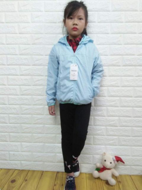 Áo gió trẻ em 2 lớp