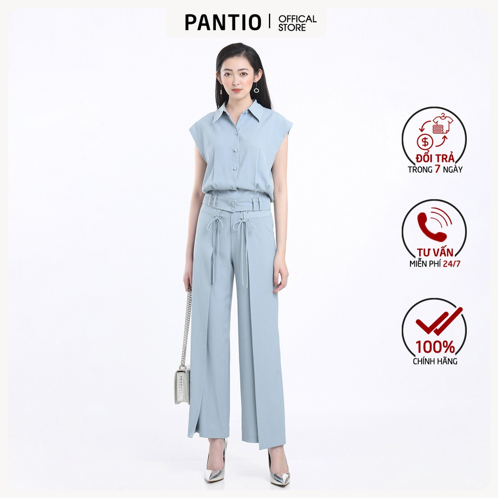 Áo sơ mi chất liệu cao cấp mềm mịn thiết kế tối giản kiểu phom dáng basic BAS12265 - PANTIO - HÀNG MỚI VỀ