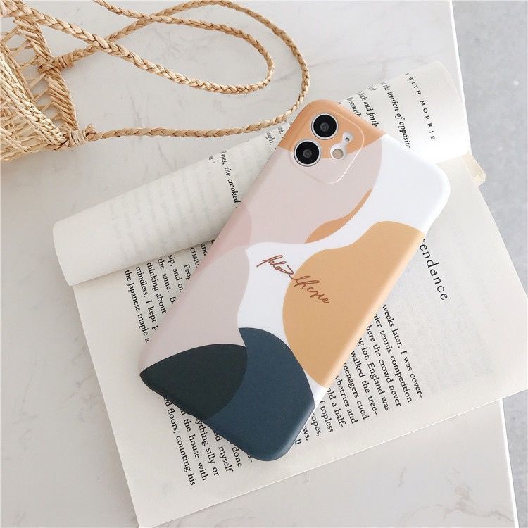 Màu tương phản văn học Morandi Vỏ bảo vệ điện thoại di động chống rơi cho iPhone 12 Pro Max / 12 Pro / 12/12 Mini / 11 Pro Max / 11 Pro / 11 / X / XS