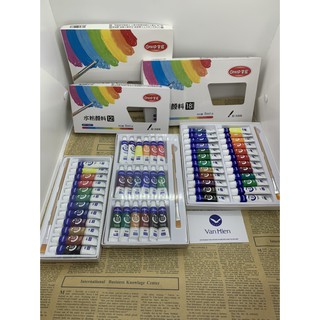 Màu nước dạng tuýp 5ml GPT106 - 12 màu/18 màu/24 màu