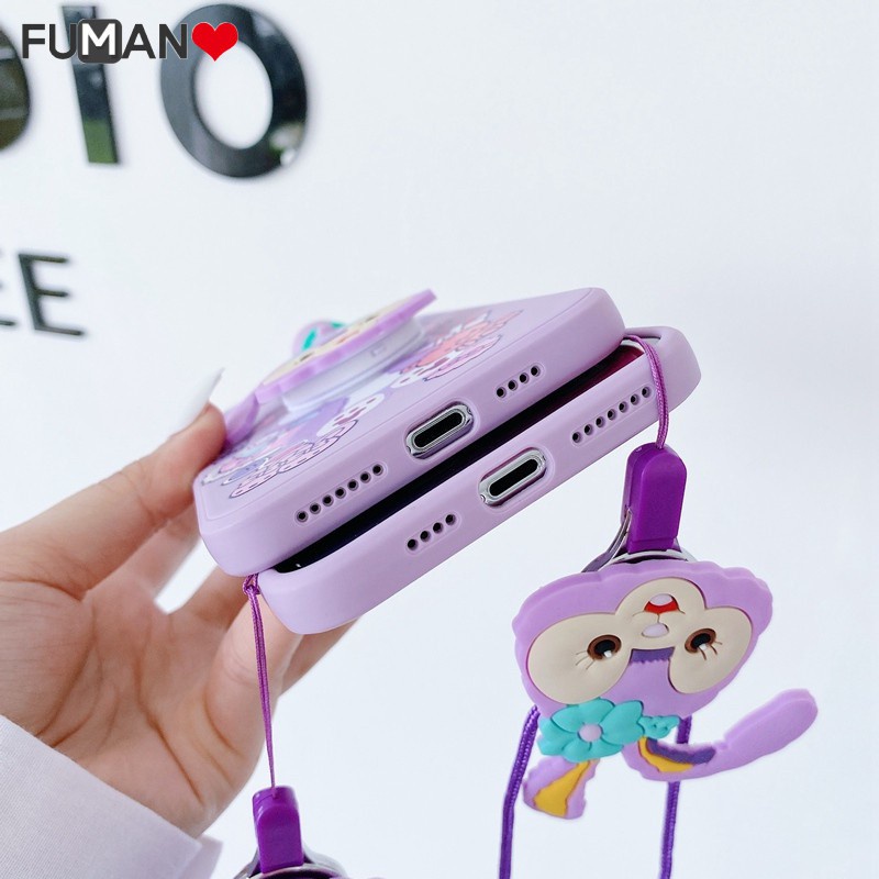 Ốp điện thoại TPU gắn hình thỏ thích hợp cho Iphone 12 Pro Max Mini 11 Pro Max Xs Max Xr X 8 7 6 6s Plus Se 2020