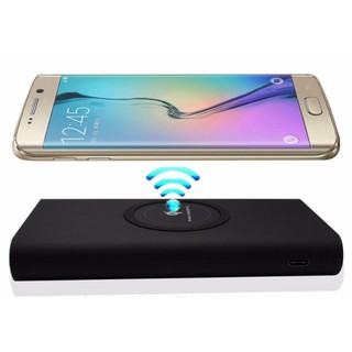 [ Free ship đơn 200k] Pin sạc dự phòng không dây 10000 Mah tích hợp sạc không dây chuẩn QI2