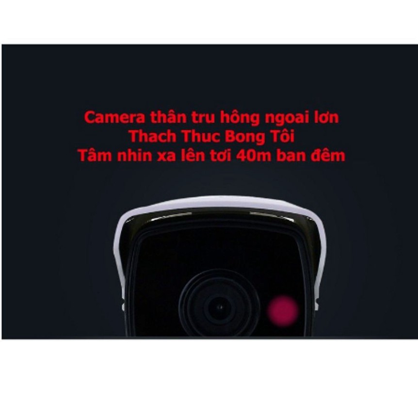 Trọn bộ 4 Camera IP POE 3MP ghi hình 2K có màu ban đêm và đầu ghi hình IP công nghệ POE chuẩn nén H265+ HDD tùy chọn