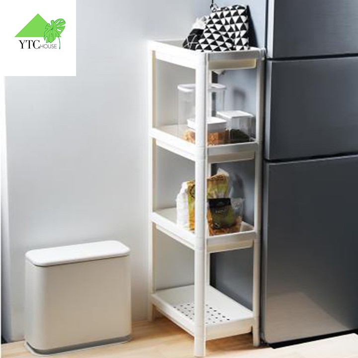 Kệ nhựa 4 tầng phòng tắm thiết kế châu âu - đa năng.