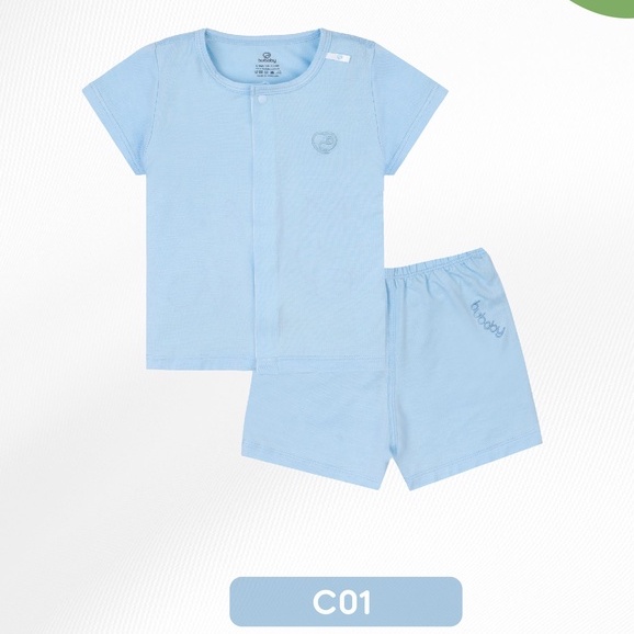 Bộ cộc tay sơ sinh bamboo BUBABY