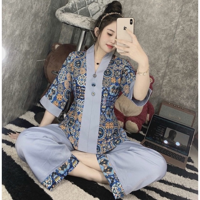 Đồ Lam Đi Chùa # Bà Lai Lụa Mago Cao Cấp
