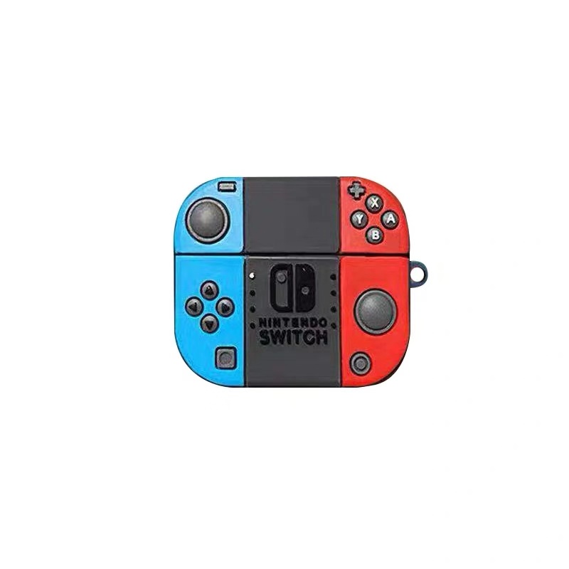 Vỏ Bảo Vệ Hộp Sạc Tai Nghe Không Dây Bluetooth Bằng Silicon Mềm Họa Tiết Nintendo Switch Cho Airpods Pro 2 Case 3 1