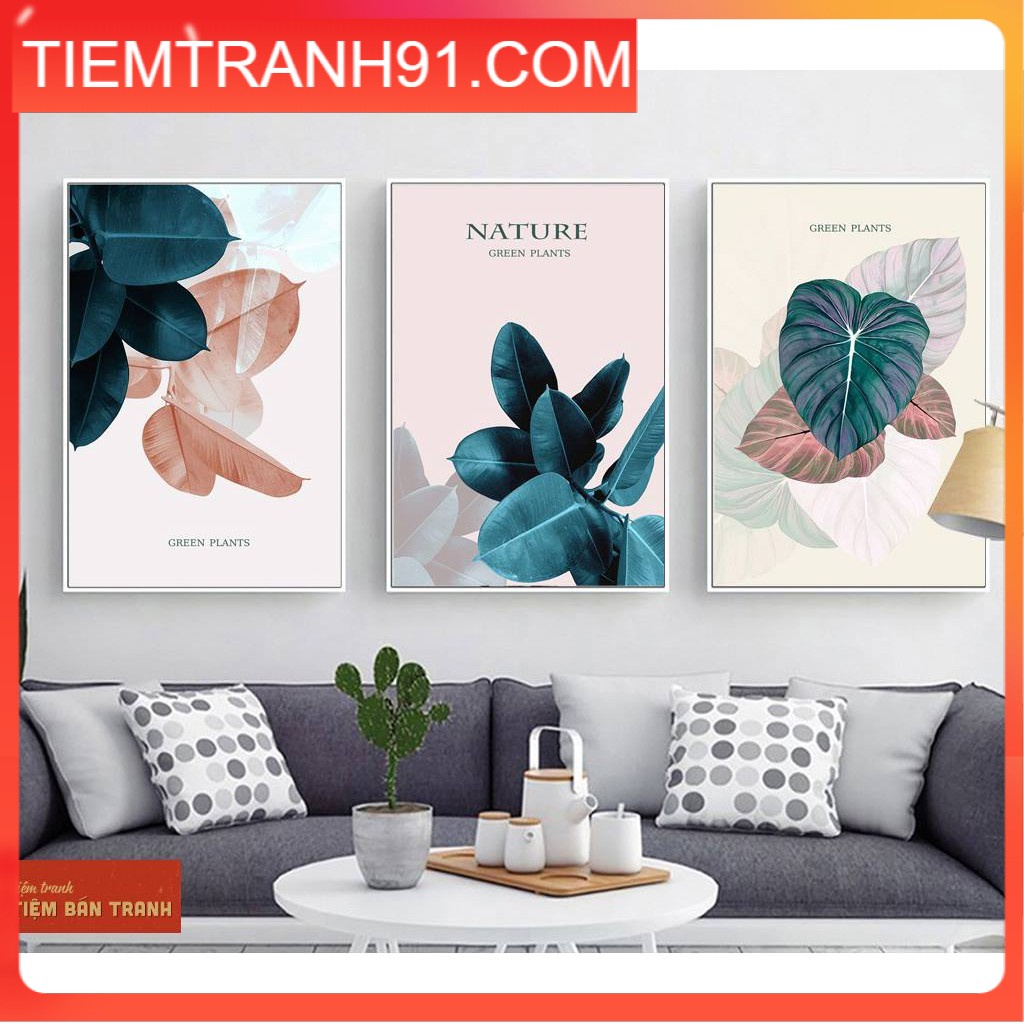 Tranh Canvas In theo yêu cầu - Bộ 3 bức canvas size lớn L1