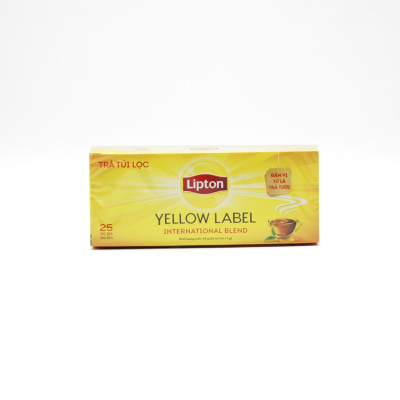 Trà Lipton Nhãn Vàng Hộp 25 Gói