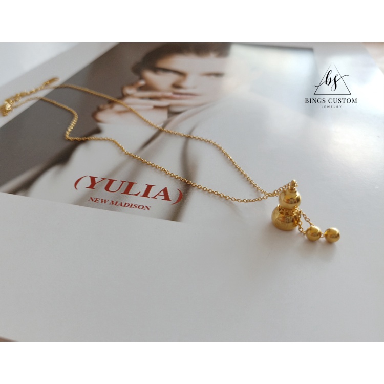 [FreeShip] Dây chuyền nữ titan hồ lô X2-201 - CAM KẾT KHÔNG BAY MÀU