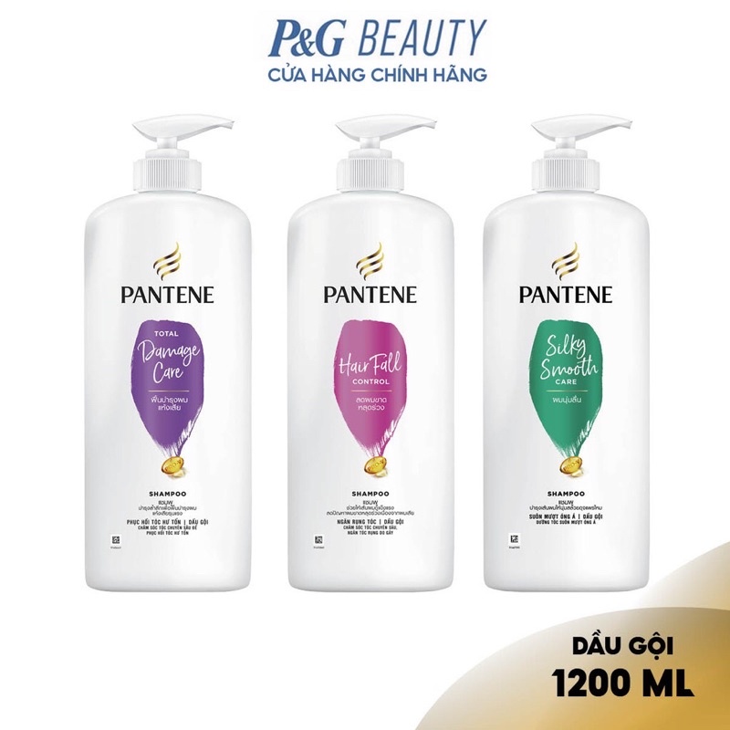 Dầu gội pantene 1200ml Ngăn rụng tóc phục hồi tóc hư tổn