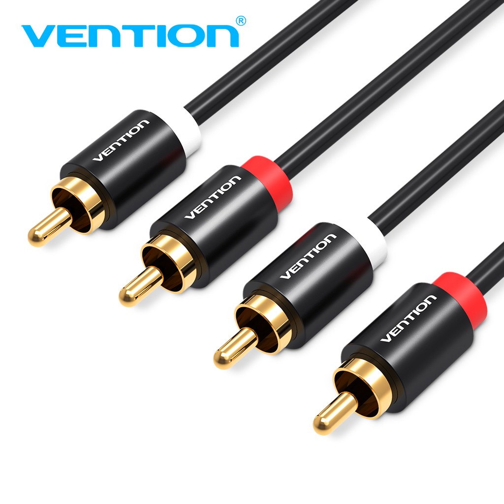 Dây cáp âm thanh VENTION chuyển đổi giắc cắm 2RCA sang 2RCA dài 1m-3m