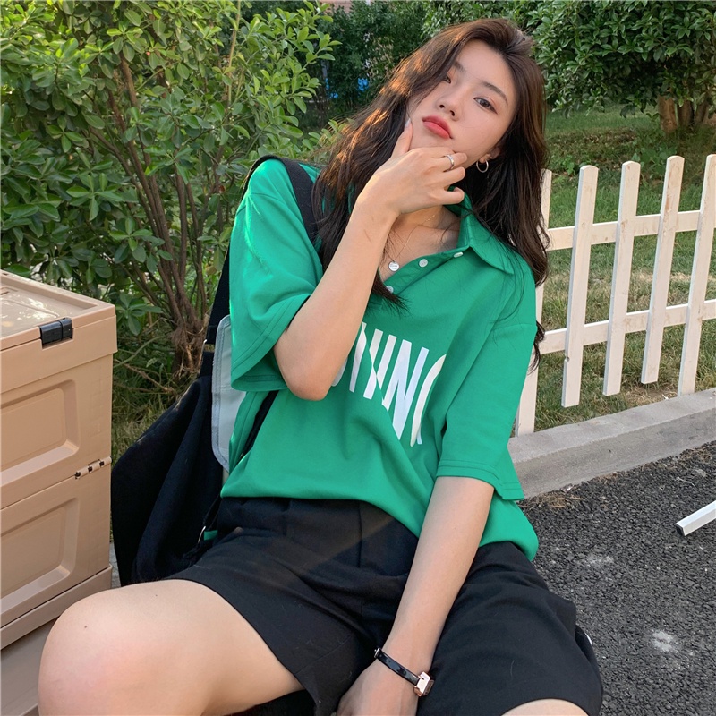 Áo Thun Tay Ngắn Thời Trang Mùa Hè Cho Nữ