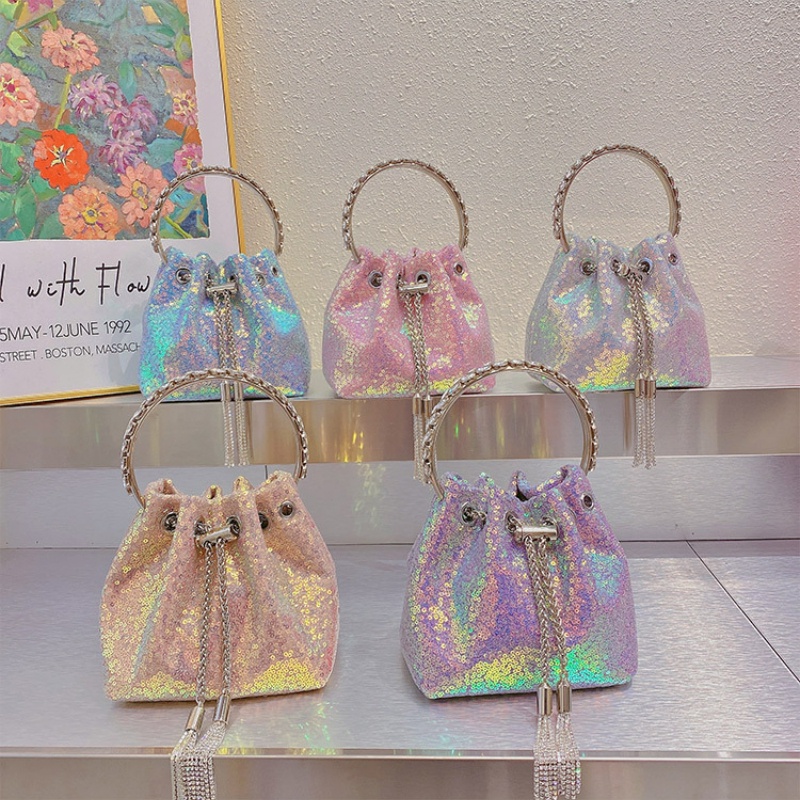 Túi Xách Tay Đính Kim Sa Lấp Lánh Nhiều Màu Sắc 2022