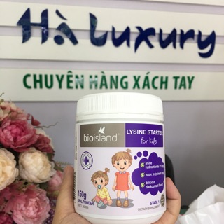 Bio Island Lysine Starter for Kids dạng bột 150g của Úc - Vitamin tăng trưởng chiều cao
