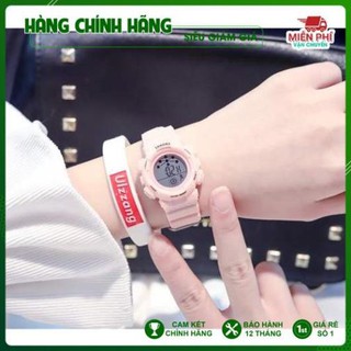 Đồng hồ nữ thể thao, Đồng hồ điện tử Shhors hàng chính hãng dây cao su [Size nhỏ]